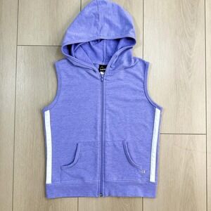 VTG‎ HEAD Women's Small Lavender Zip Hoodie Vest USA Made 90s Cotton Blend